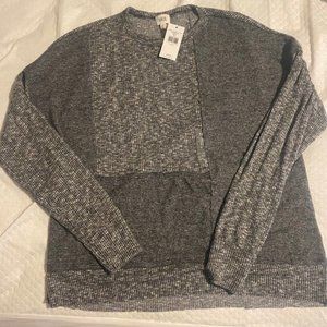 NWT - Grey/white multi, light weight sweater